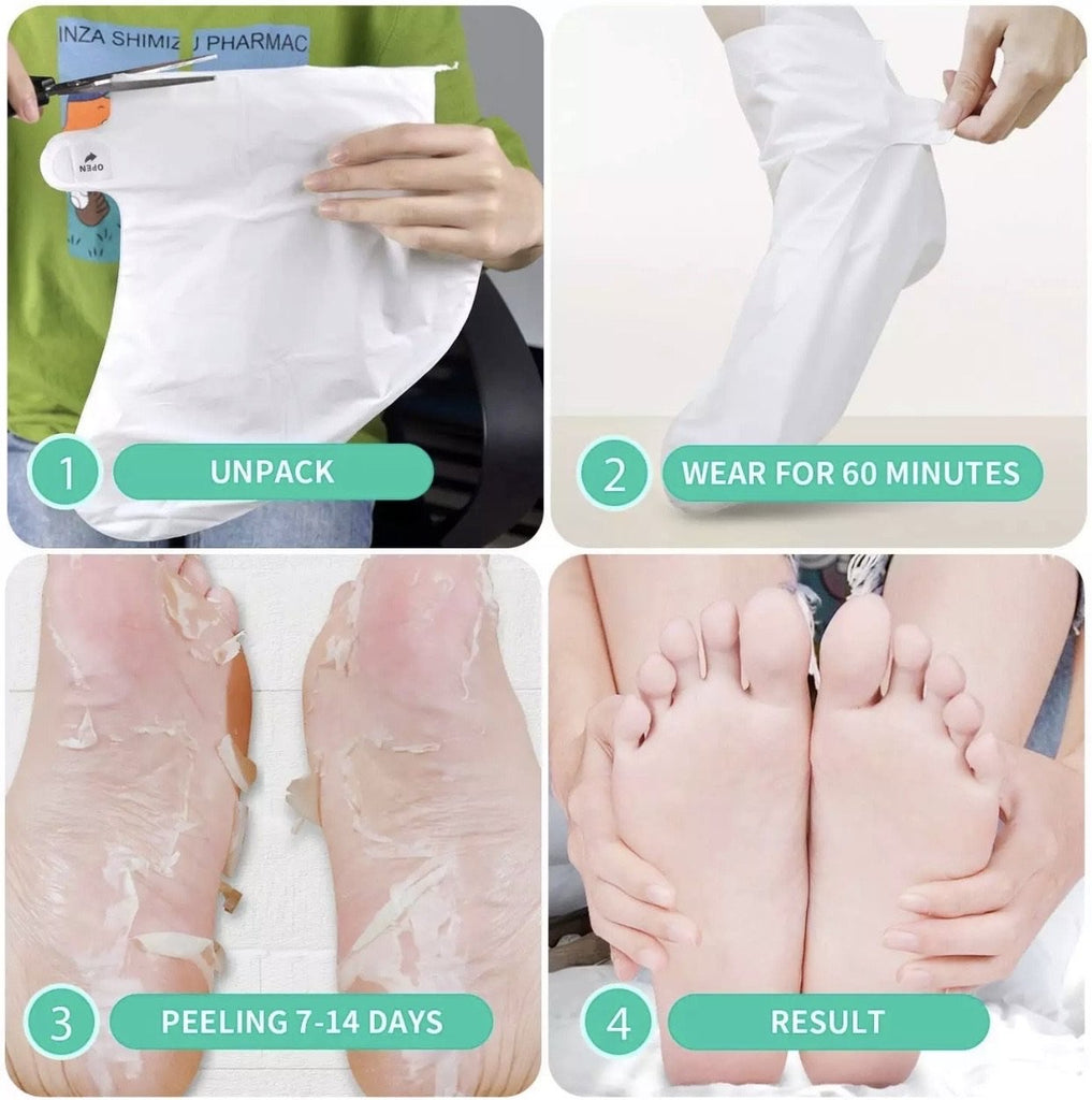 OEM 2 Pairs Exfoliating Best Effective Dead Skin Removing Foot