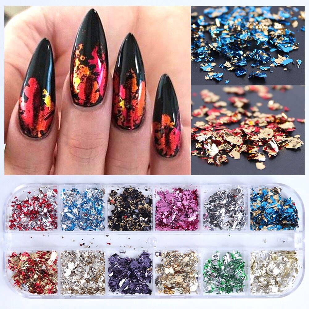 Amazon.com: Duufin 300 Sheets Nail Foils Nail Art Transfer Foil Stickers  Laser Flower Color Sheet Adhesive Stickers Paper Starry Sky Stars Black  White Lace Design for Nail Art DIY Decoration : Everything
