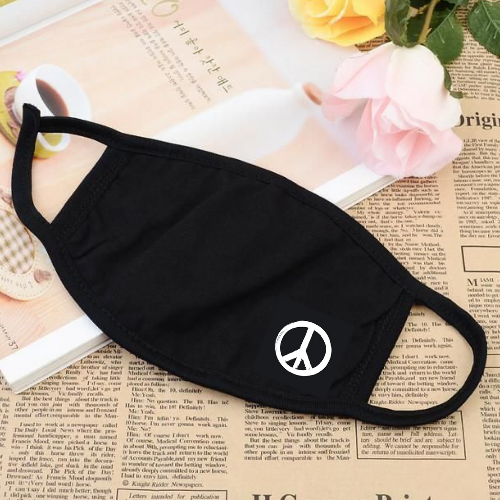 Resuable Face Mask With Peace Logo